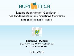 Gestion technique du batiment - L'approvisionnement électrique : des fondamentaux aux SSE